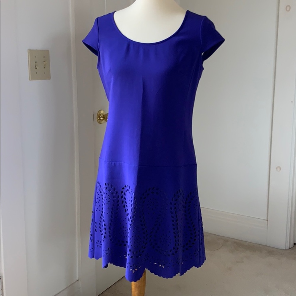 Laser-cut Drop Waist Dress | AT